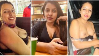 Desi milf flashing her boobs